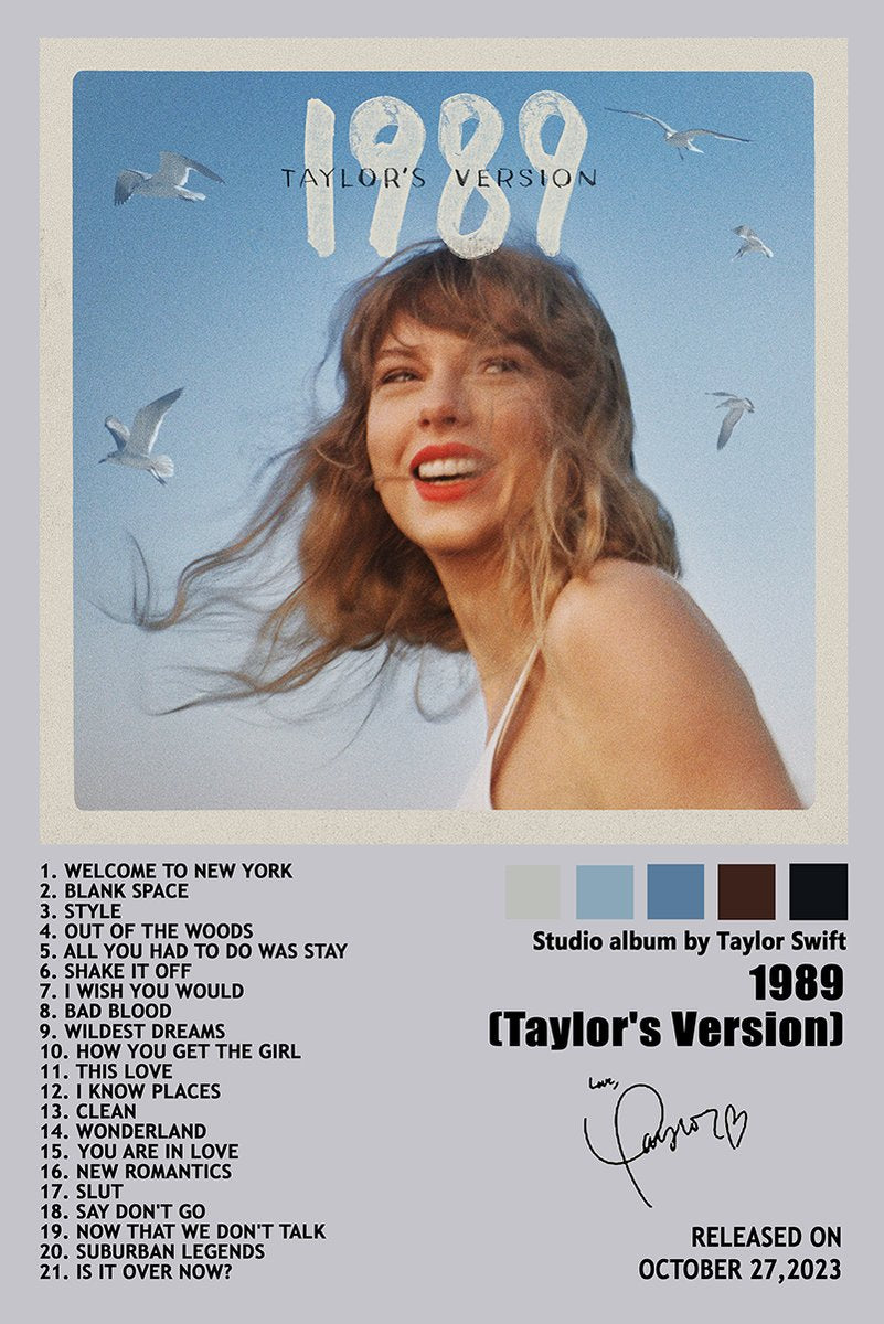 Taylor Swift 1989 (Taylor's Version) Decorative Painting (paper and canvas) art poster printing print