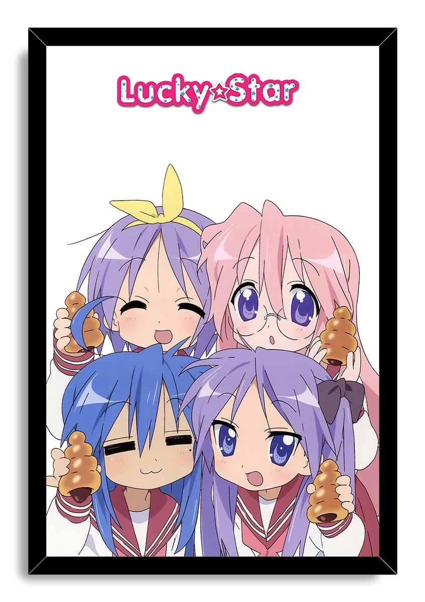 Lucky Star Anime Girls Decorative Painting (paper and canvas) art poster printing print