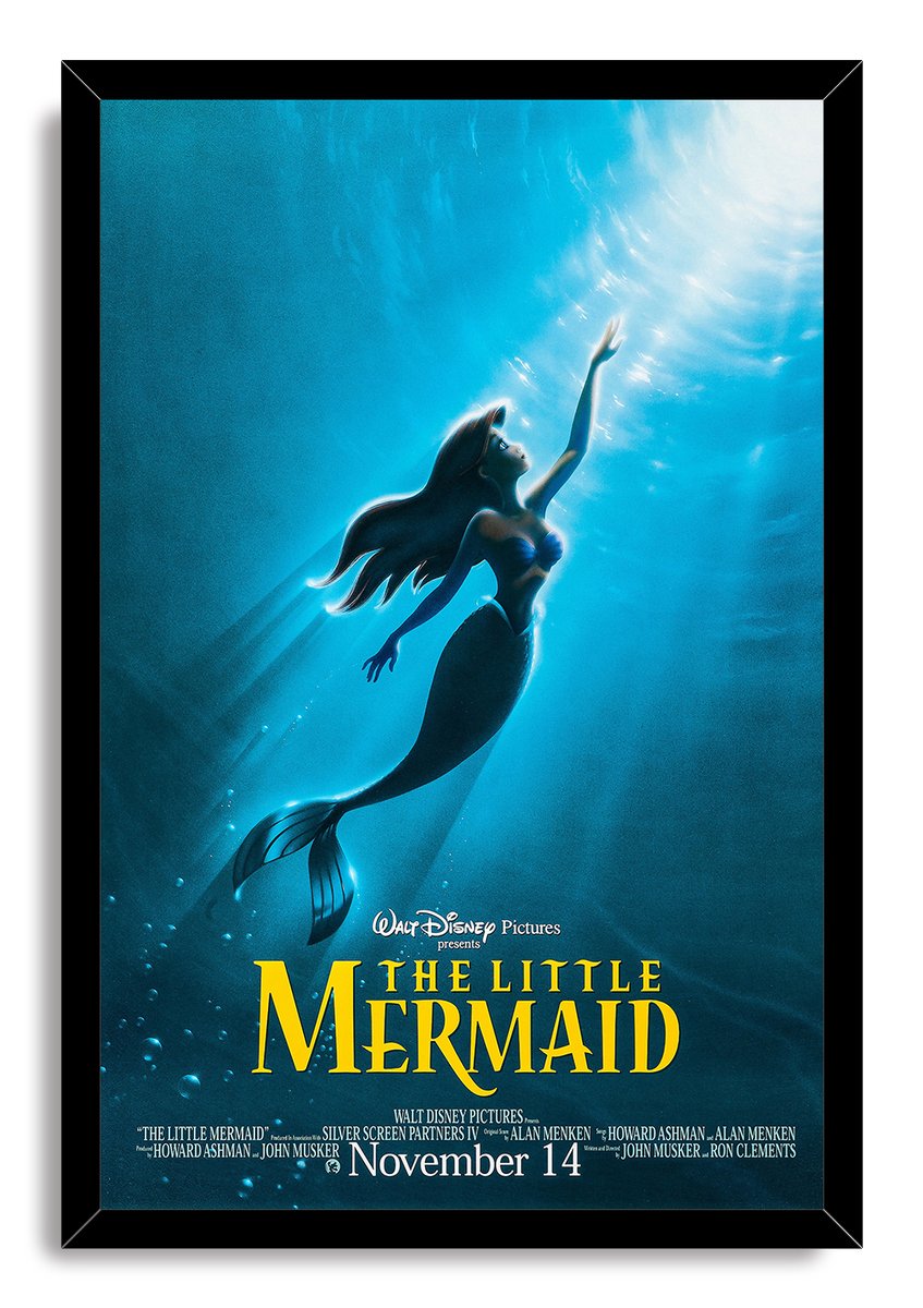 The Little Mermaid Decorative Painting (paper and canvas) art poster printing print