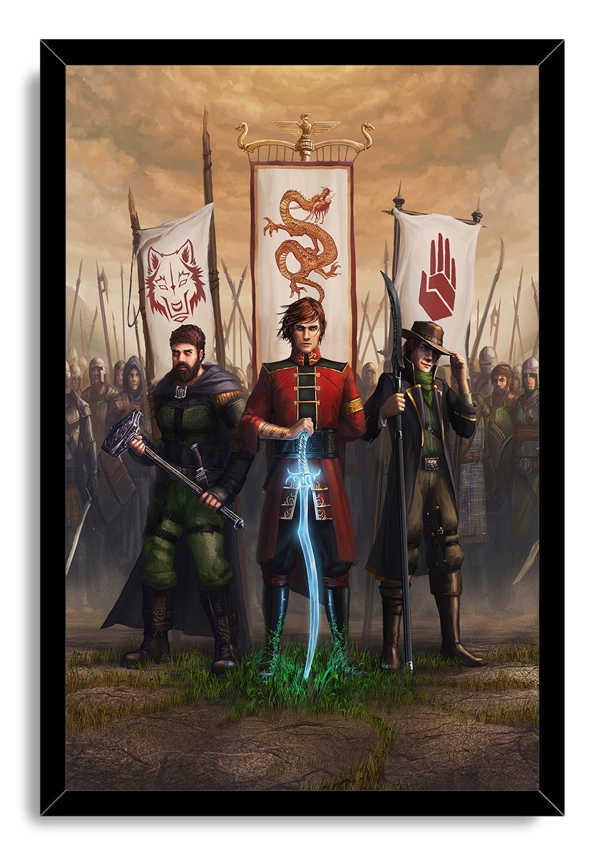 Fantasy Heroes Banners Decorative Painting (paper and canvas) art poster printing print