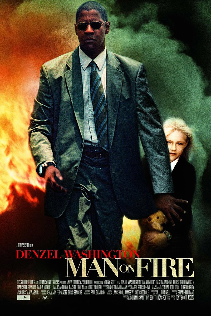 Denzel Washington Man on Fire Decorative Painting (paper and canvas) art poster printing print