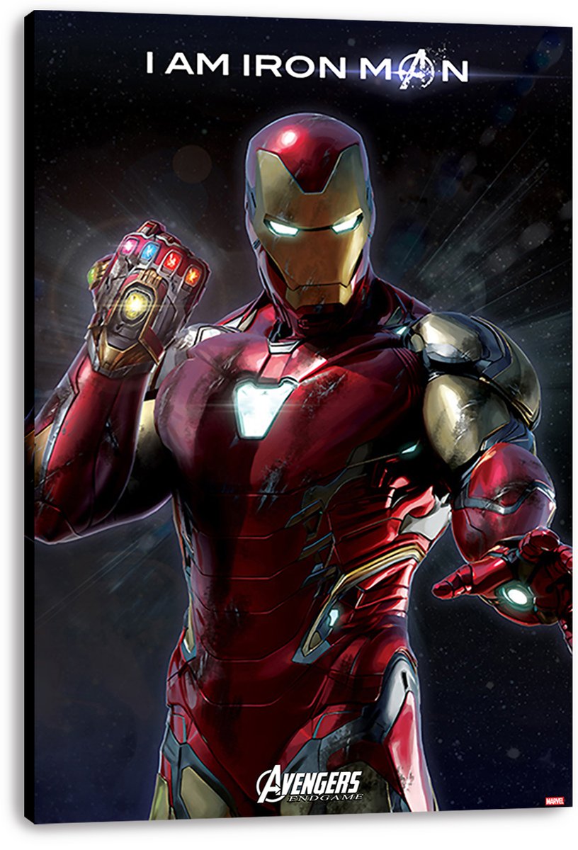 Iron Man Decorative Painting (paper and canvas) art poster printing print