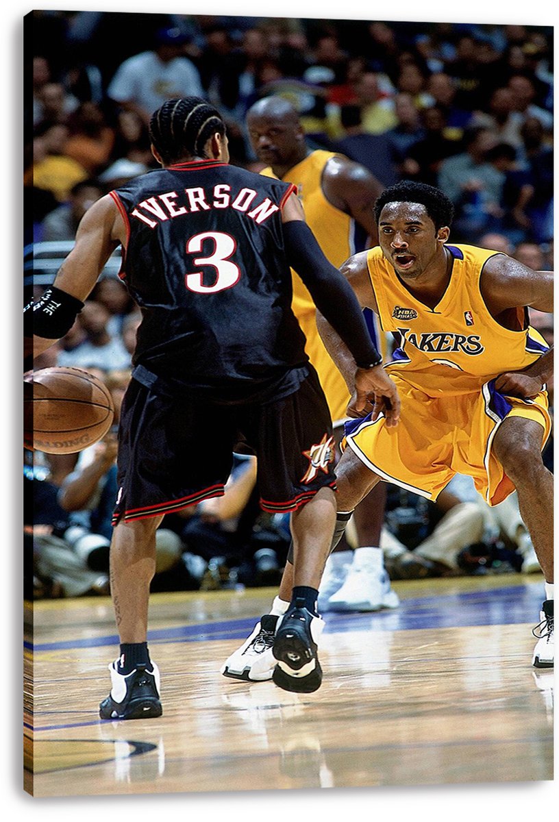Kobe Bryant and Allen Iverson Decorative Painting (paper and canvas) art poster printing print