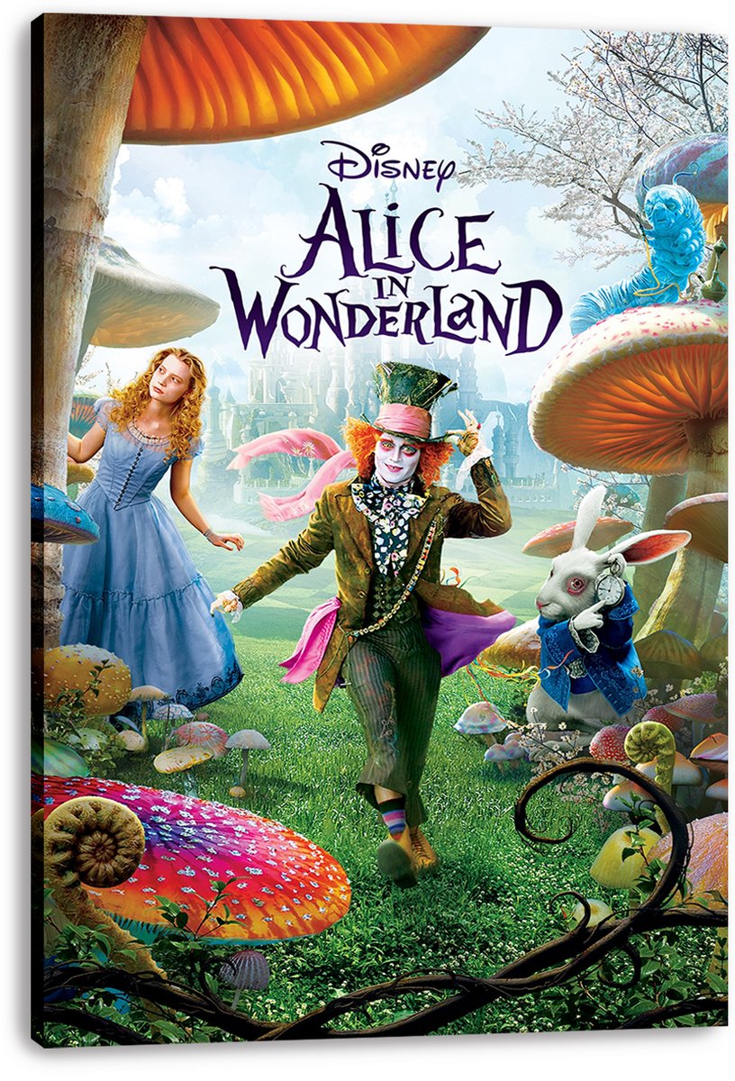 Alice in Wonderland Decorative Painting (paper and canvas) art poster printing print