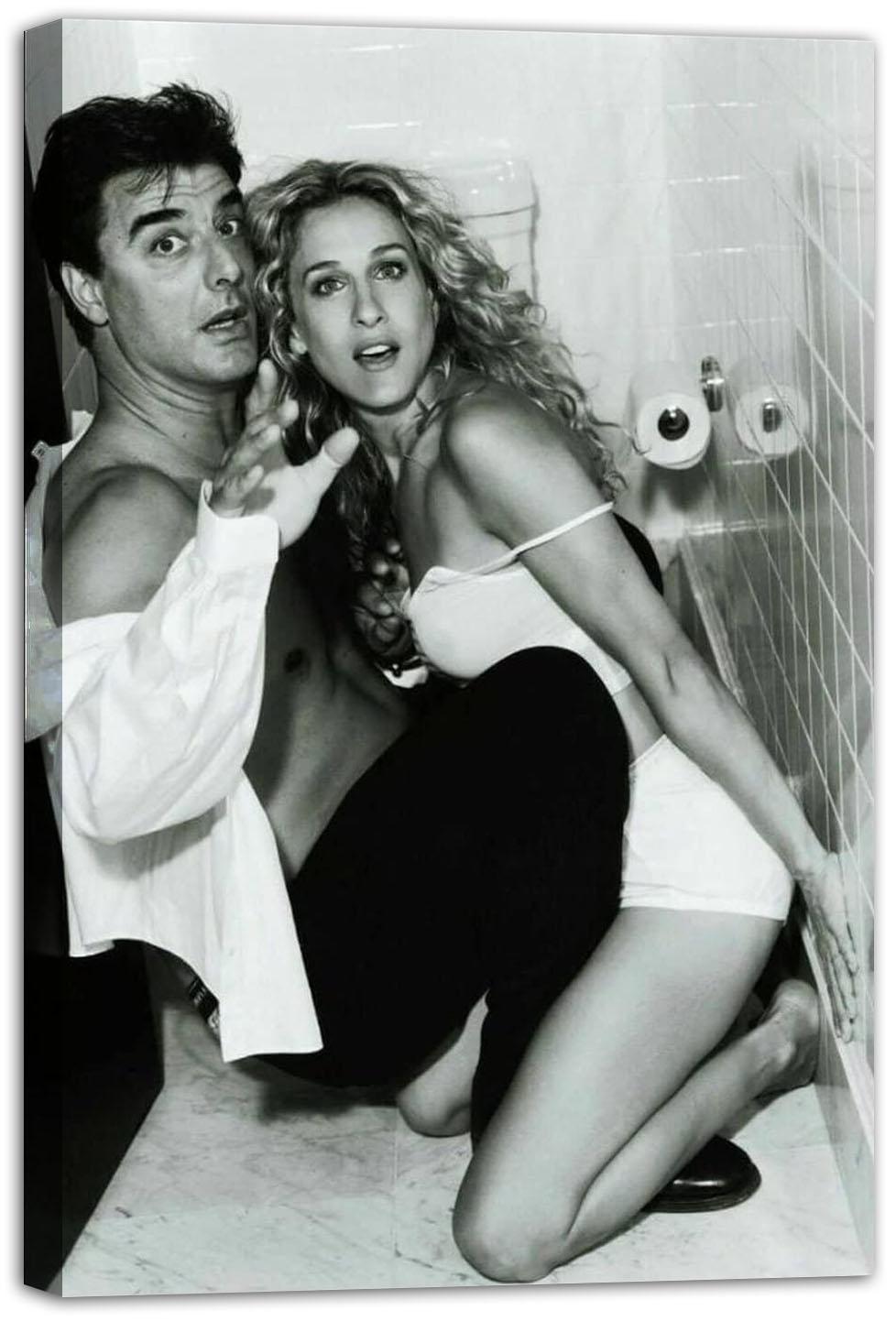 Sex and The City Mr.Big Carrie Bradshaw Toilet Sex W Poster (paper and canvas) art poster printing print
