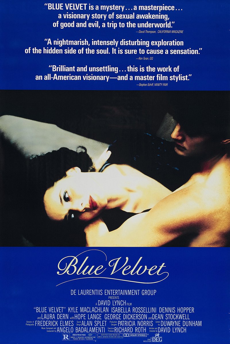 Blue Velvet Movie Poster Decorative Painting (paper and canvas) art poster printing print