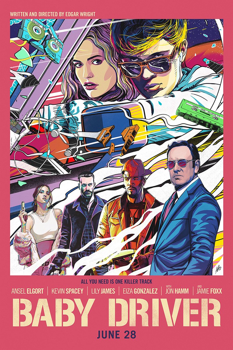 Baby Driver Movie Poster Decorative Painting (paper and canvas) art poster printing print
