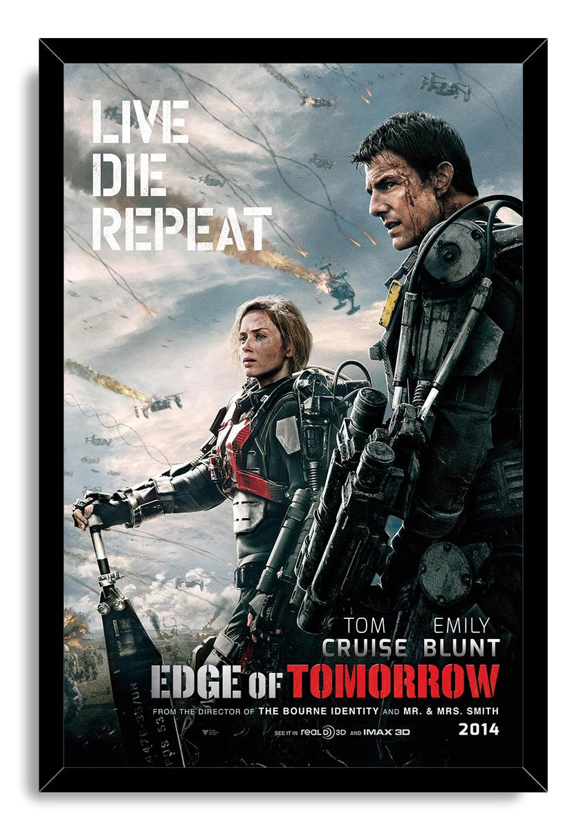 Edge of Tomorrow Live Die Repeat Tom Cruise Emily Blunt Decorative Painting (paper and canvas) art poster printing print