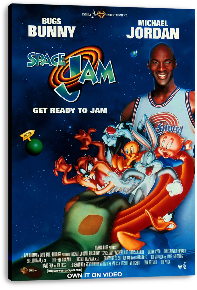 Space Jam Michael Jordan Bugs Bunny Decorative Painting (paper and canvas) art poster printing print