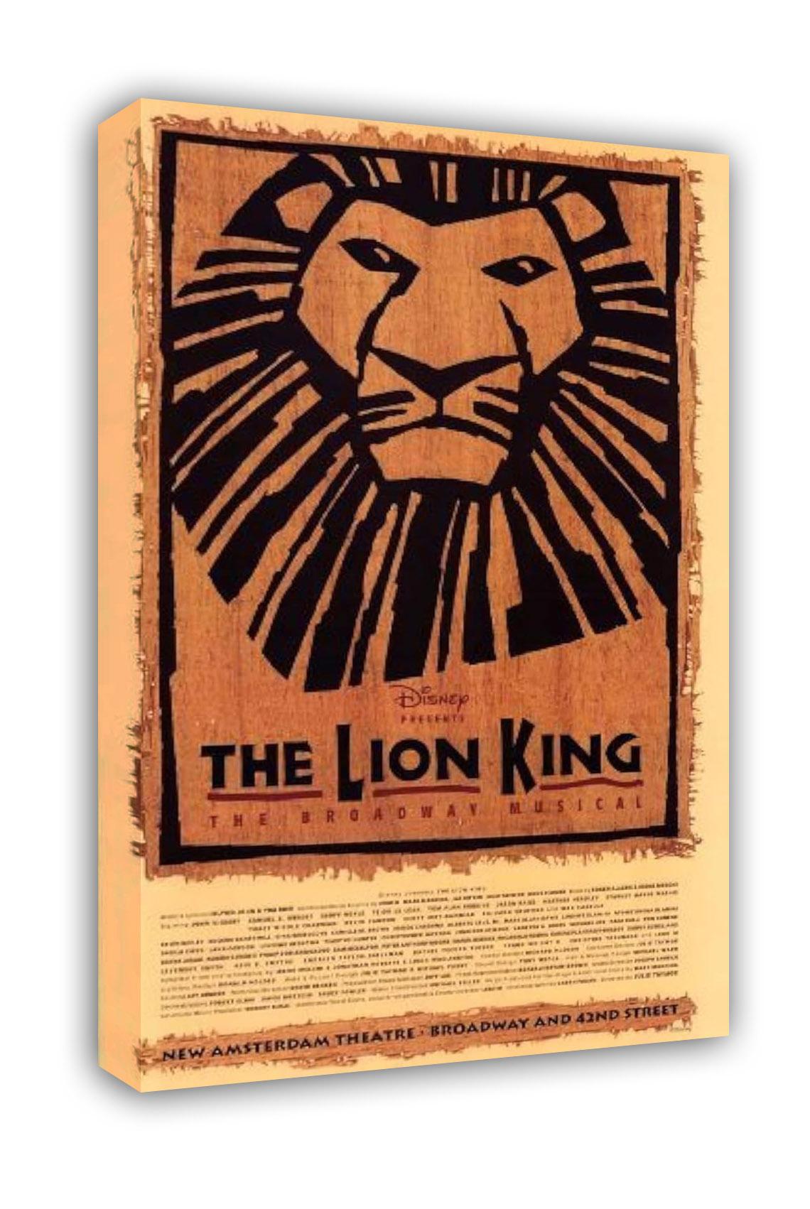 The Lion King The Broadway Musical Poster Broadway Theater Play (Paper and Canvas) Art Poster Printing Print