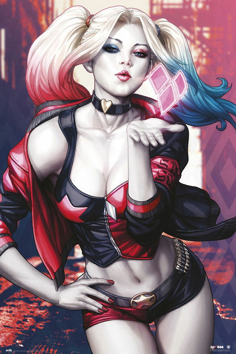 Harley Quinn Decorative Painting (paper and canvas) art poster printing print