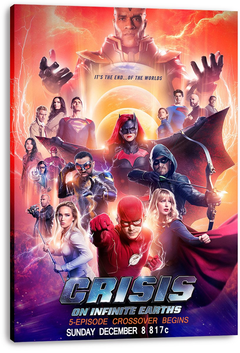 Crisis on Infinite Earths Arrowverse Superheroes Decorative Painting (paper and canvas) art poster printing print