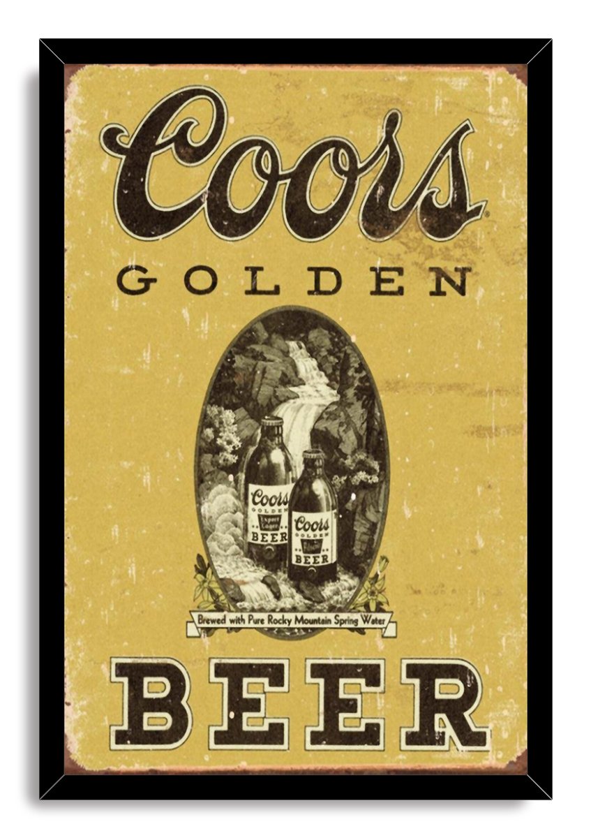 Coors Golden Beer Vintage Ad Decorative Painting (paper and canvas) art poster printing print