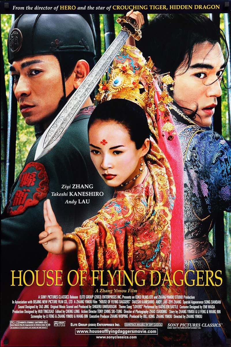 House of Flying Daggers Ziyi Zhang Takeshi Kaneshiro Andy Lau Decorative Painting (paper and canvas) art poster printing print