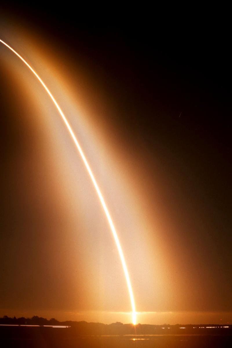 Rocket Launch Light Trail Decorative Painting (paper and canvas) art poster printing print