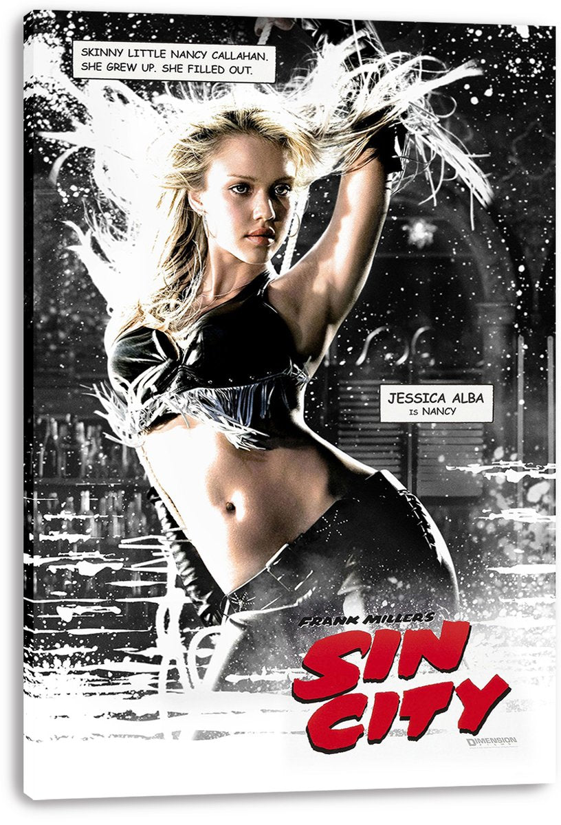 Jessica Alba as Nancy Callahan from Sin City Decorative Painting (paper and canvas) art poster printing print