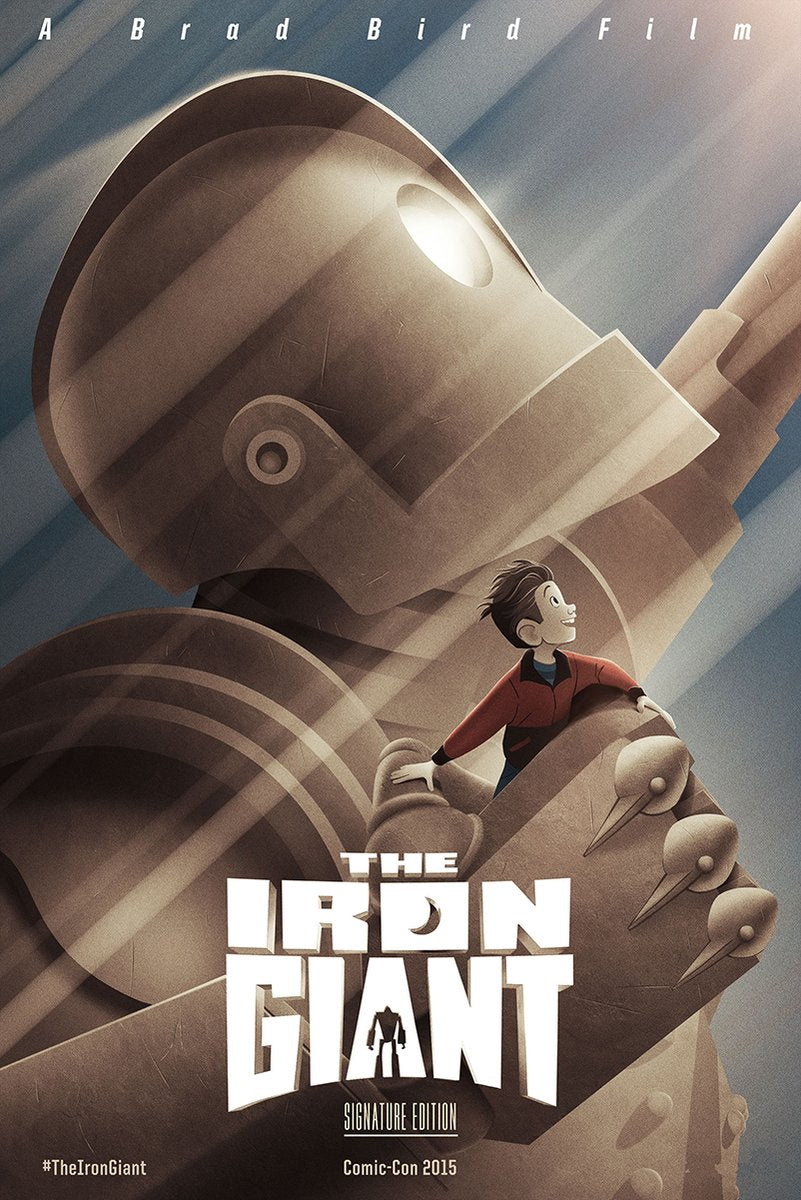 The Iron Giant and Hogarth Hughes Decorative Painting (paper and canvas) art poster printing print