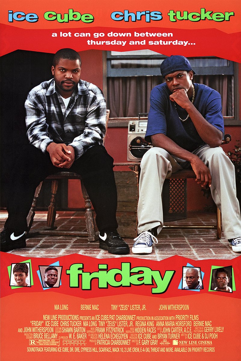 Ice Cube and Chris Tucker Friday Movie Decorative Painting (paper and canvas) art poster printing print