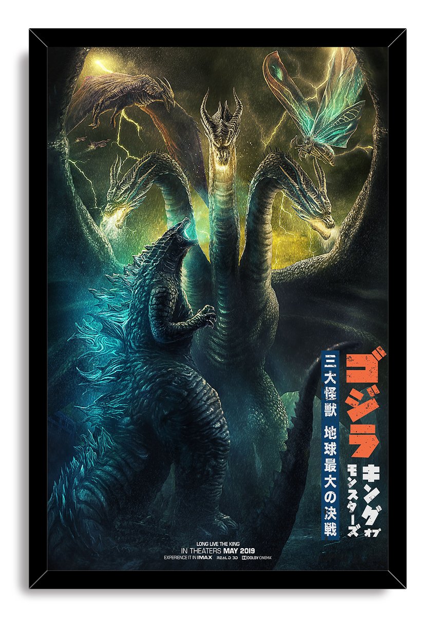 Godzilla King of the Monsters Kaiju Battle Decorative Painting (paper and canvas) art poster printing print