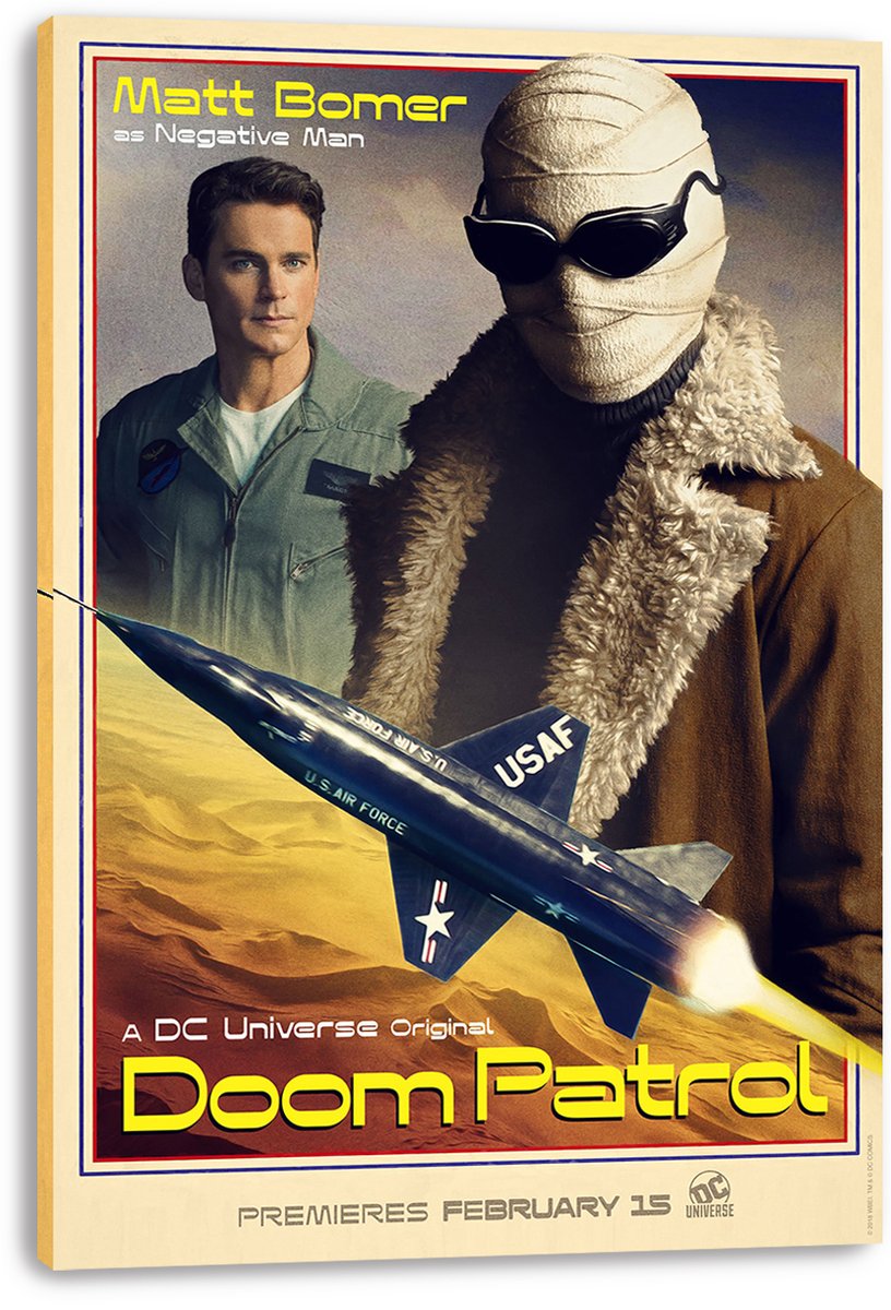 Matt Bomer Negative Man Doom Patrol Decorative Painting (paper and canvas) art poster printing print