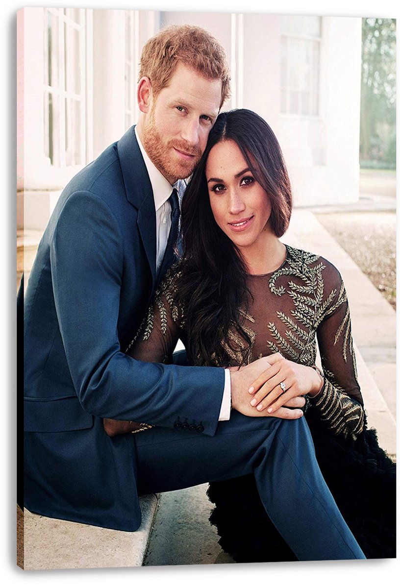 Prince Harry and Meghan Markle Decorative Painting (paper and canvas) art poster printing print