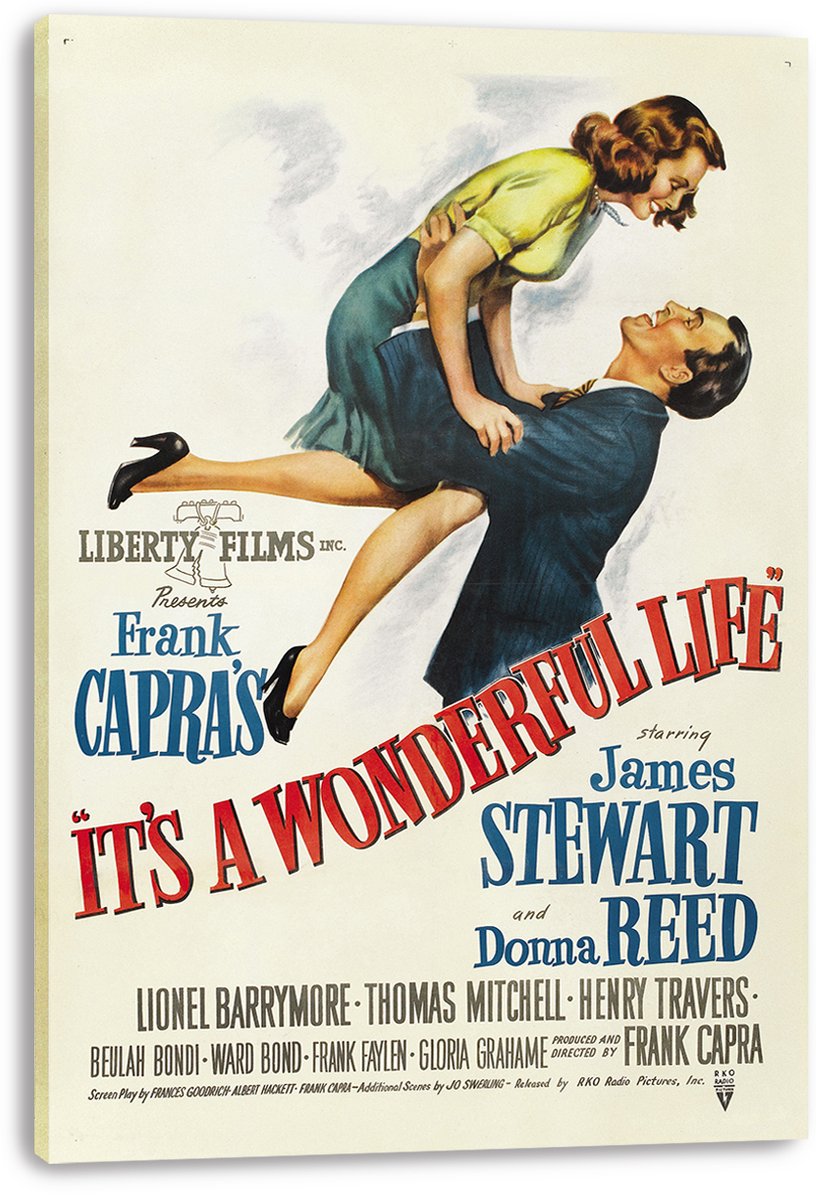 It's a Wonderful Life Movie Poster Decorative Painting (paper and canvas) art poster printing print