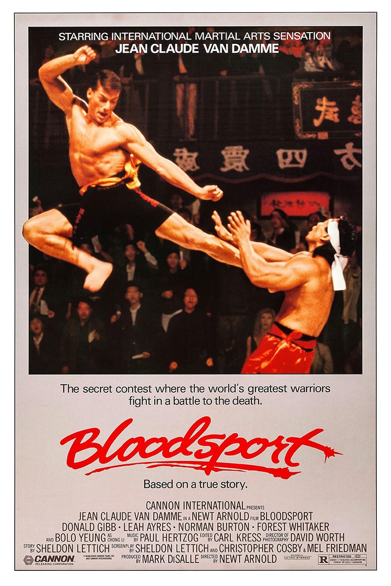 Jean-Claude Van Damme Bloodsport Movie Poster Decorative Painting (paper and canvas) art poster printing print