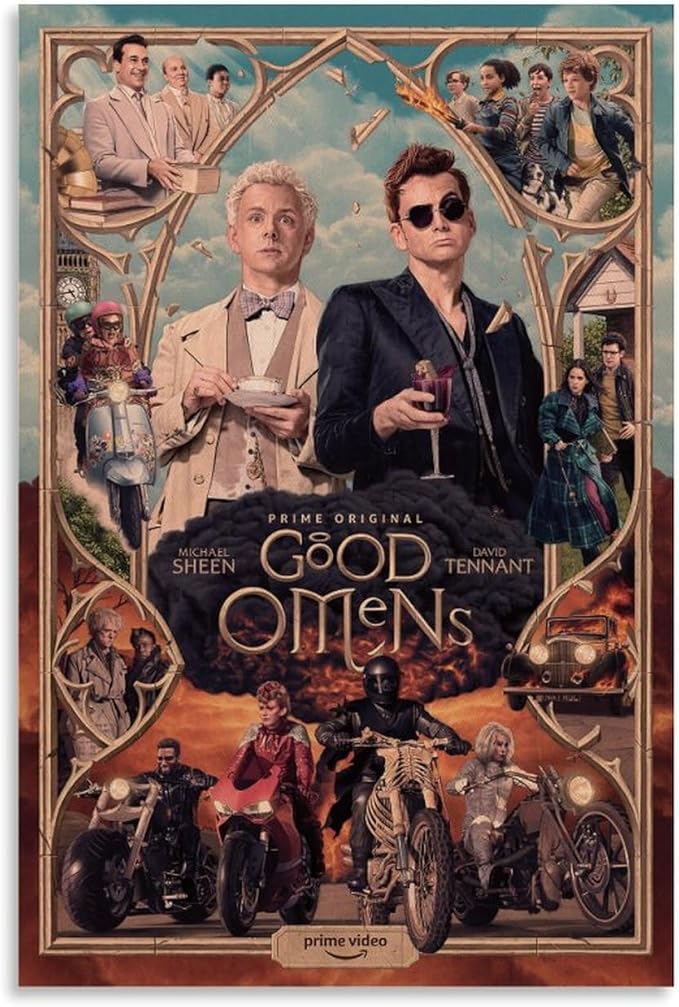Classic Miniseries Poster Good Omens Decorative Art (Paper and Canvas) Art Poster Printing Print