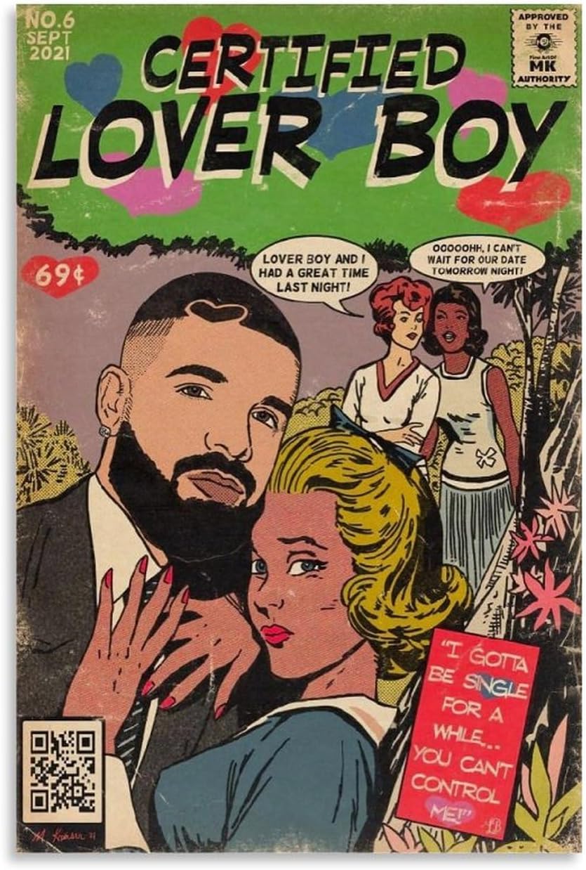 Drake Vintage Poster Decorative Painting Posters (Paper and Canvas) Art Poster Printing Print