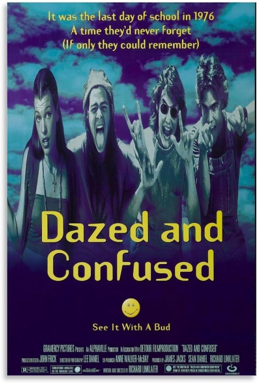 Dazed And Confused Movie Poster for Bedroom Aestheti (Paper and Canvas) Art Poster Printing Print