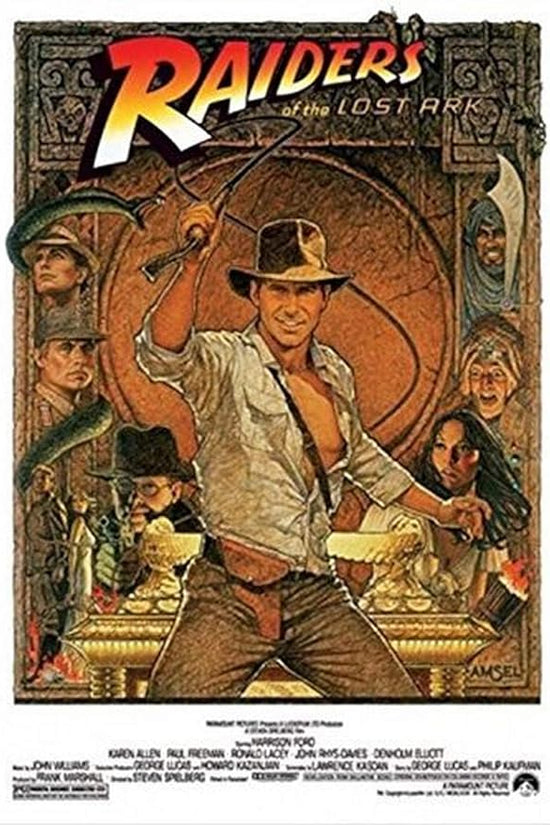 Indiana Jones Raiders of the Lost Ark 1982 Movie Poster Print B0158XWFGK