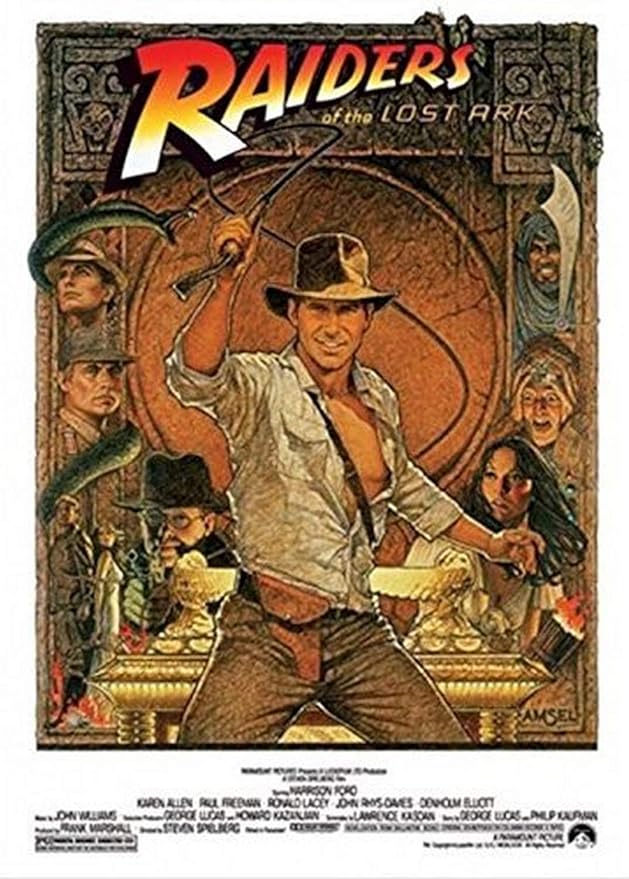 Indiana Jones Raiders of the Lost Ark 1982 Movie Poster Print B0158XWFGK