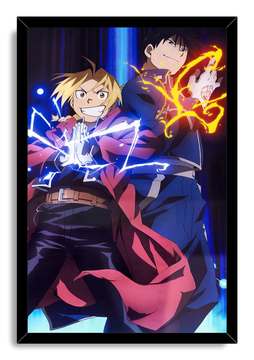 Fullmetal Alchemist Edward Elric Roy Mustang Decorative Painting (paper and canvas) art poster printing print