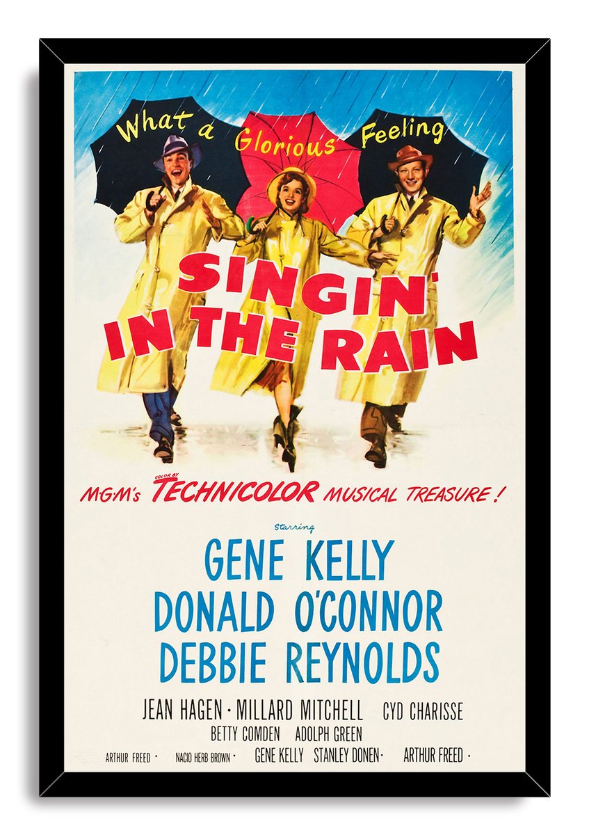 Singin' in the Rain Movie Poster Decorative Painting (paper and canvas) art poster printing print