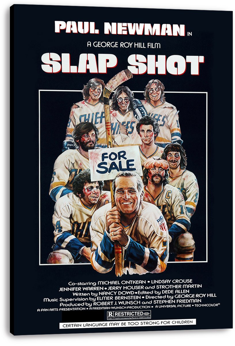 Paul Newman Slap Shot Movie Decorative Painting (paper and canvas) art poster printing print