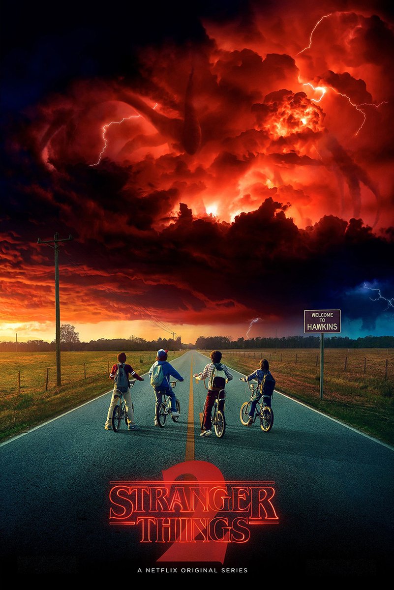 Stranger Things 2 Kids on Bikes Decorative Painting (paper and canvas) art poster printing print