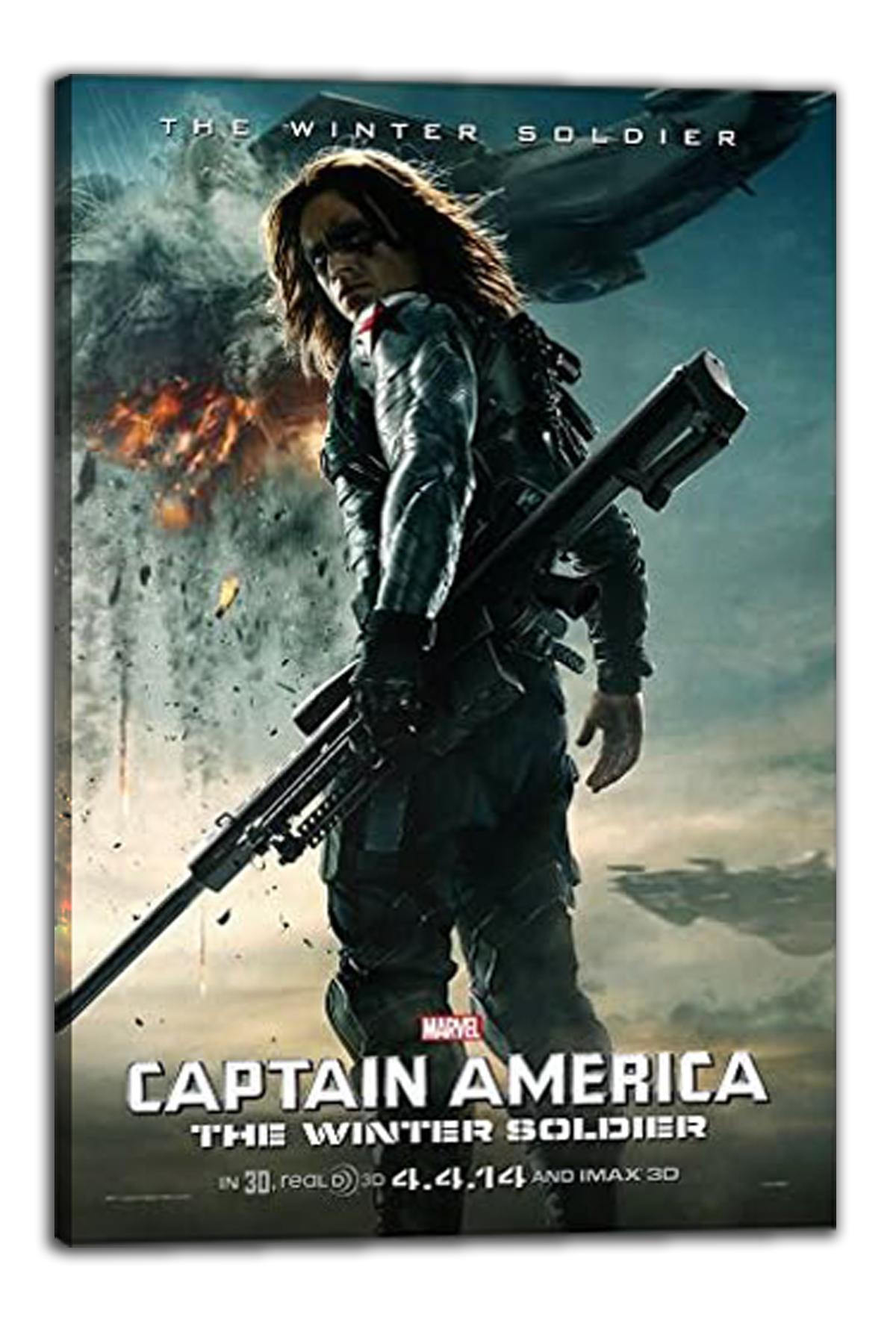 Captain America 2 The Winter Soldier Movie Poster (Paper and Canvas) Art Poster Printing Print