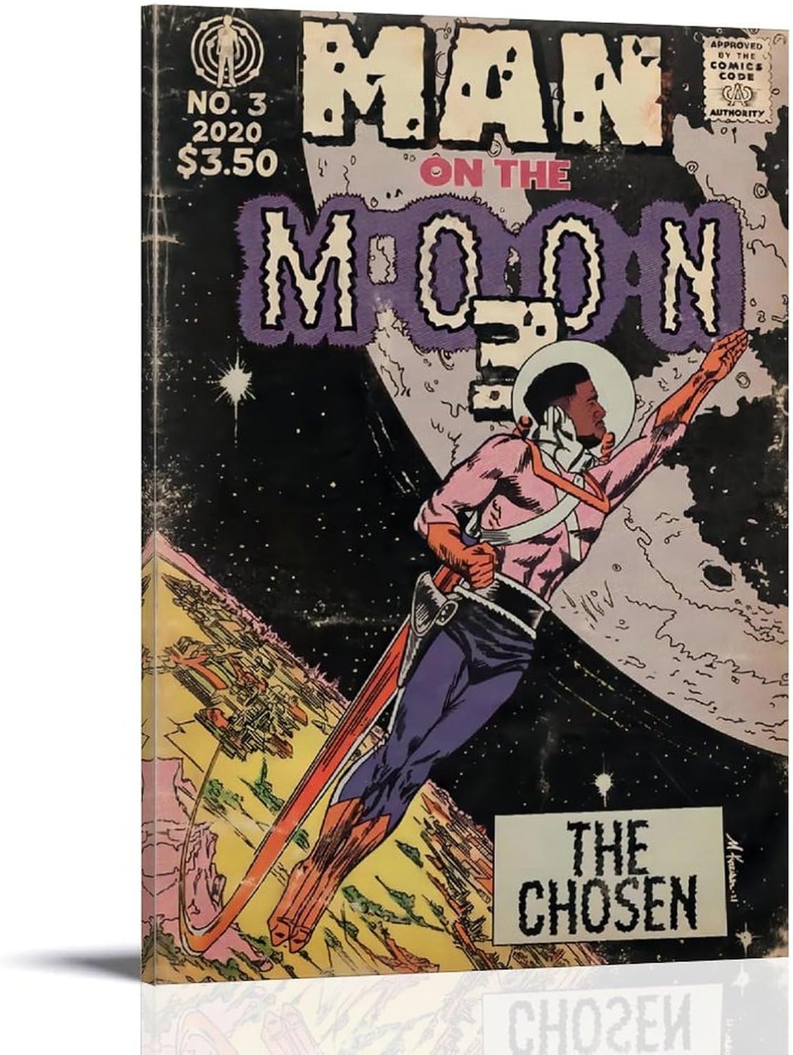 Kid Cudi Man On The Moon Album Comics Art Poster(Paper and Canvas) Art Poster Printing Print