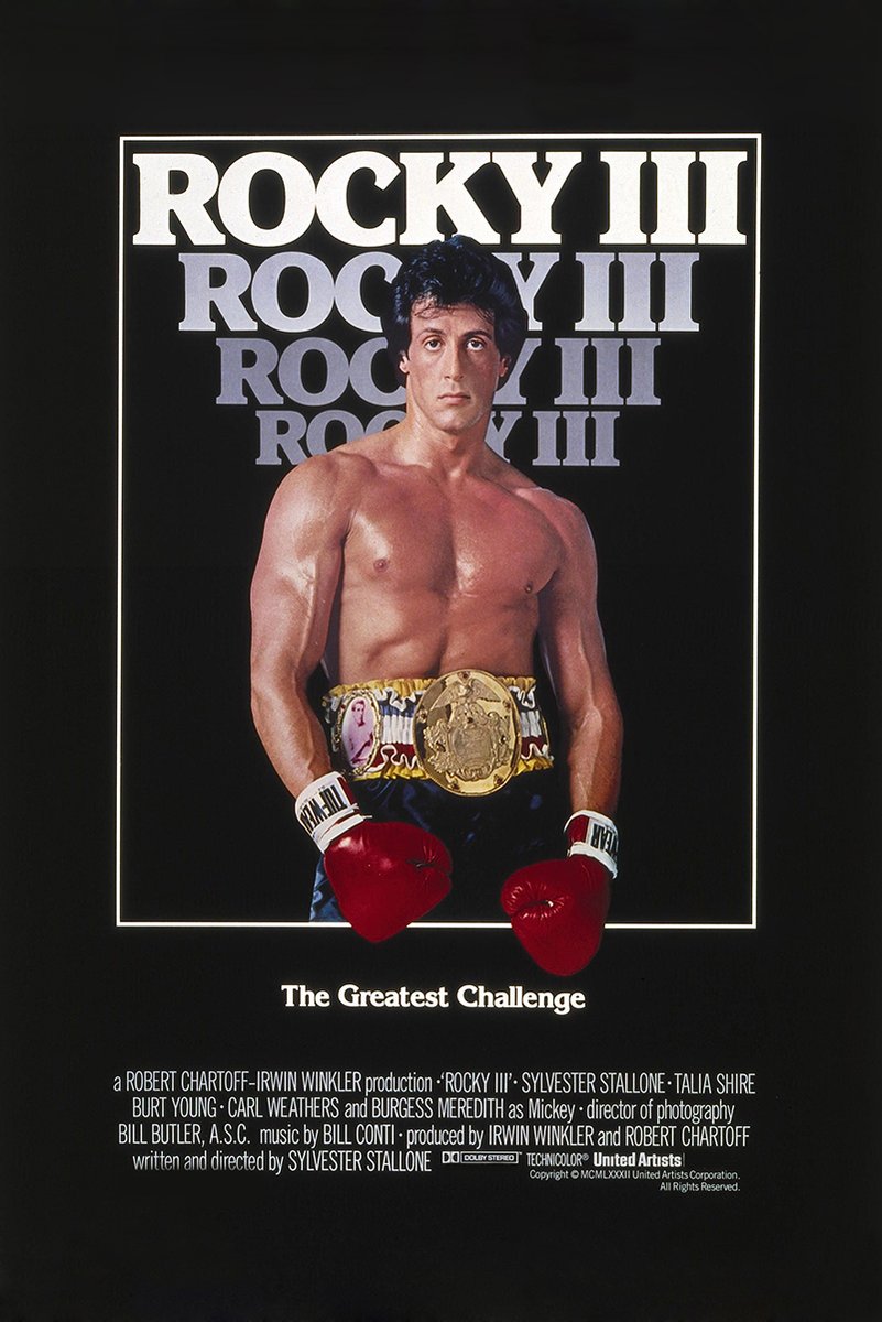 Rocky III Sylvester Stallone Decorative Painting (paper and canvas) art poster printing print