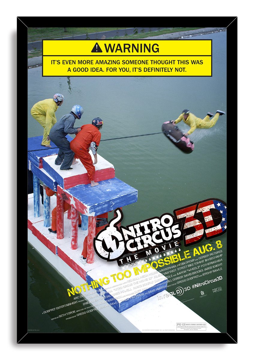 Nitro Circus The Movie 3D Extreme Sports Stunts Decorative Painting (paper and canvas) art poster printing print