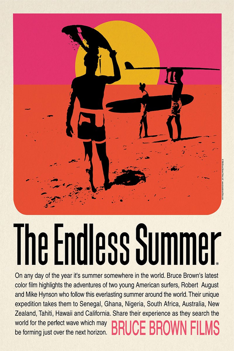 The Endless Summer Movie Poster Decorative Painting (paper and canvas) art poster printing print