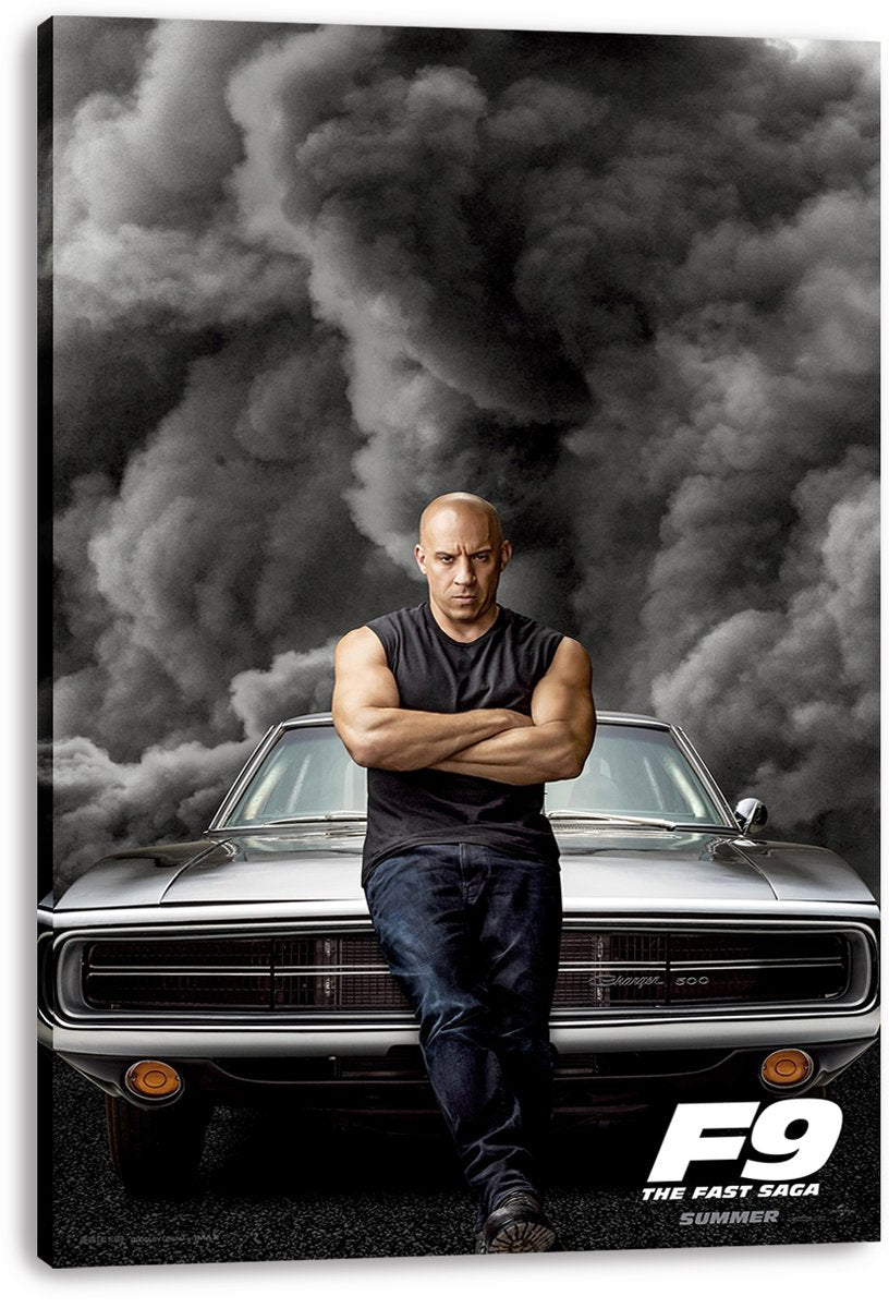 Vin Diesel F9 Fast & Furious Decorative Painting (paper and canvas) art poster printing print