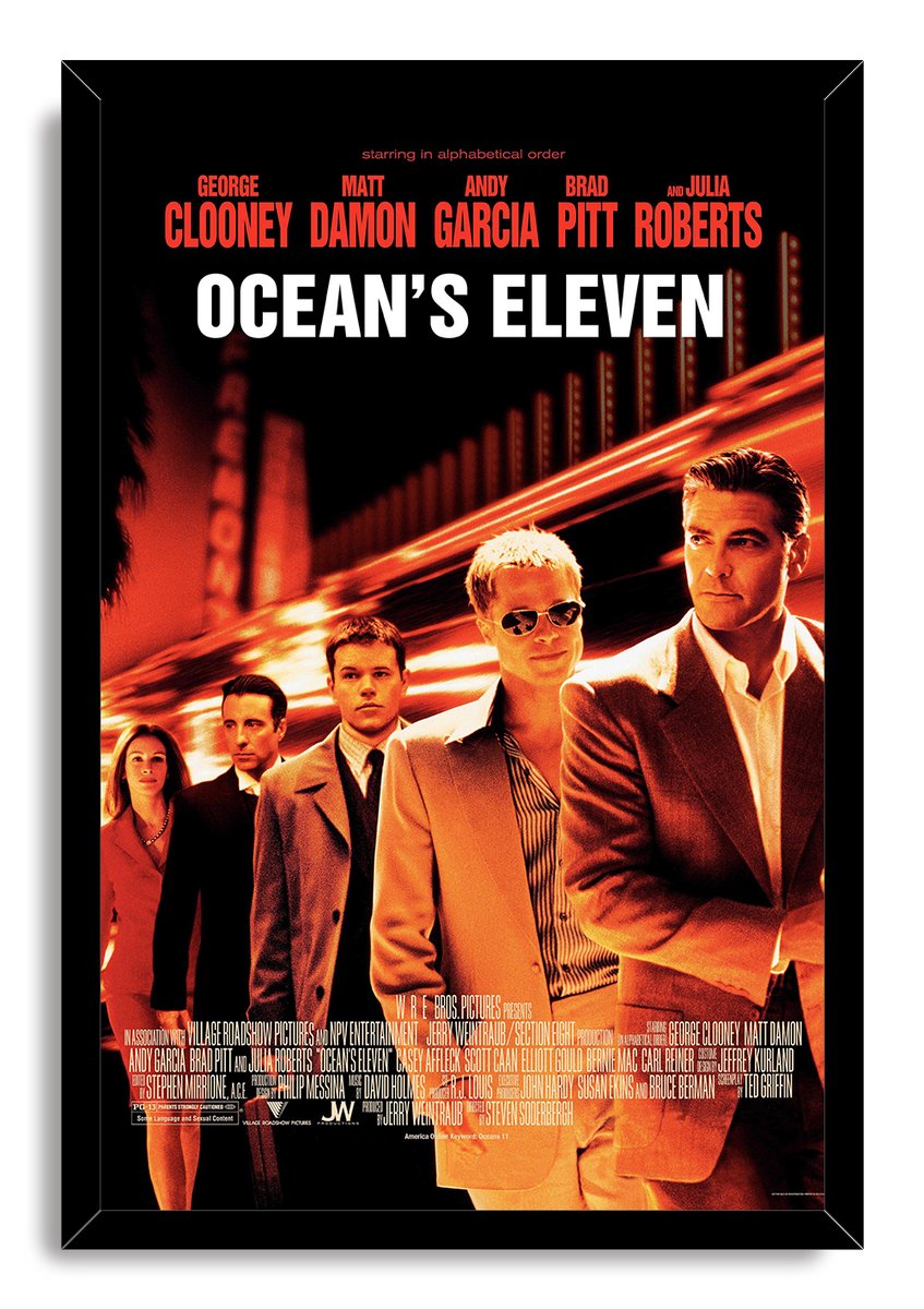 Ocean's Eleven Movie Cast Decorative Painting (paper and canvas) art poster printing print