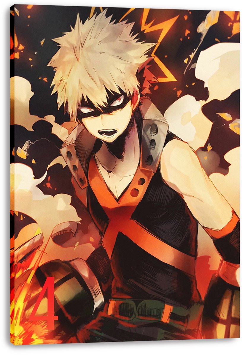 Katsuki Bakugo My Hero Academia Decorative Painting (paper and canvas) art poster printing print