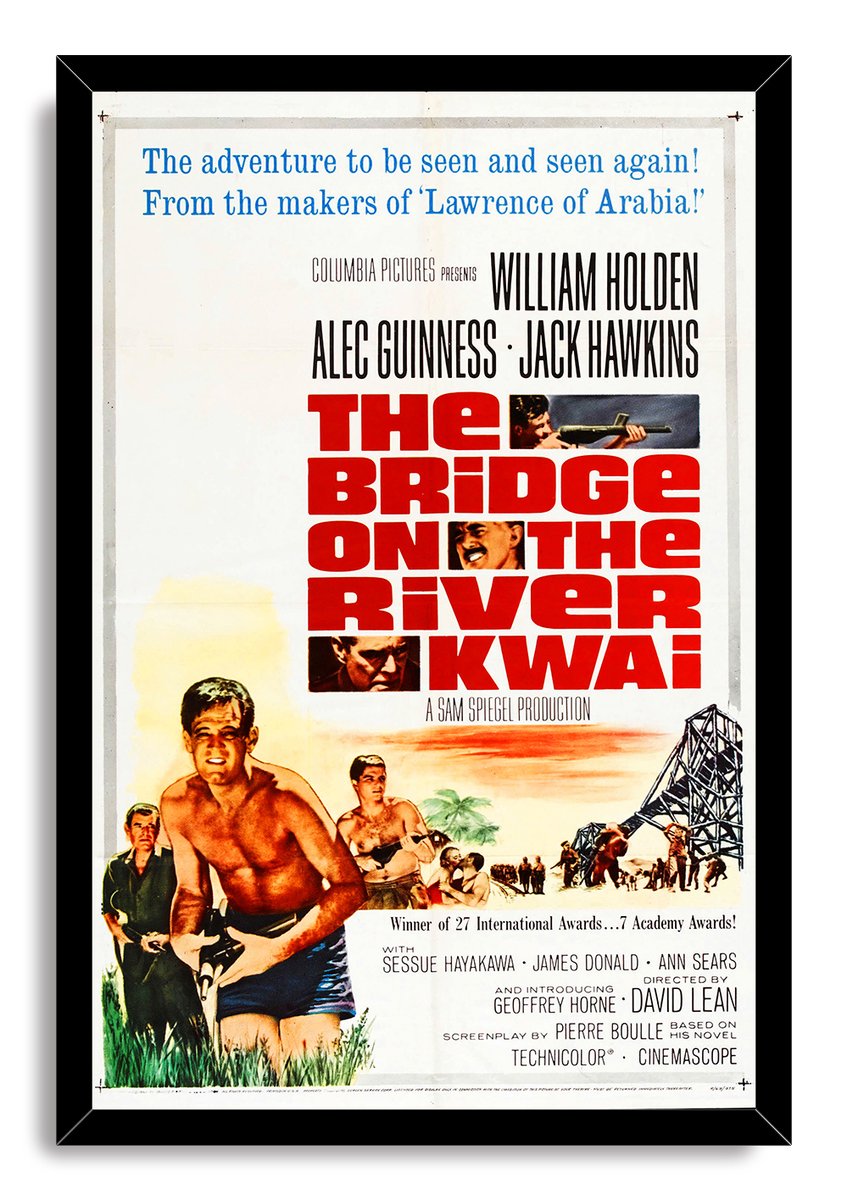 The Bridge on the River Kwai Movie Poster Decorative Painting (paper and canvas) art poster printing print