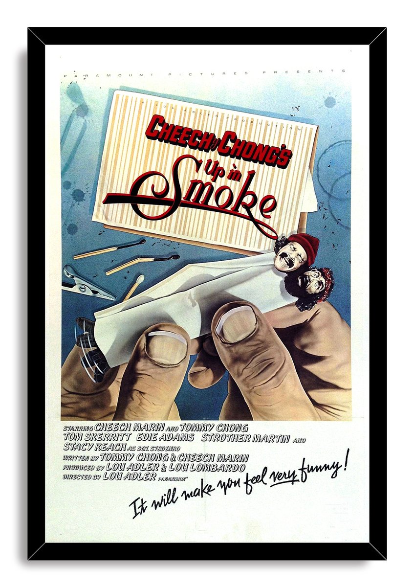 Cheech & Chong's Up in Smoke Movie Poster Decorative Painting (paper and canvas) art poster printing print