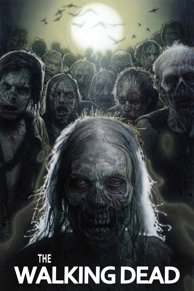 The Walking Dead Zombies Decorative Painting (paper and canvas) art poster printing print