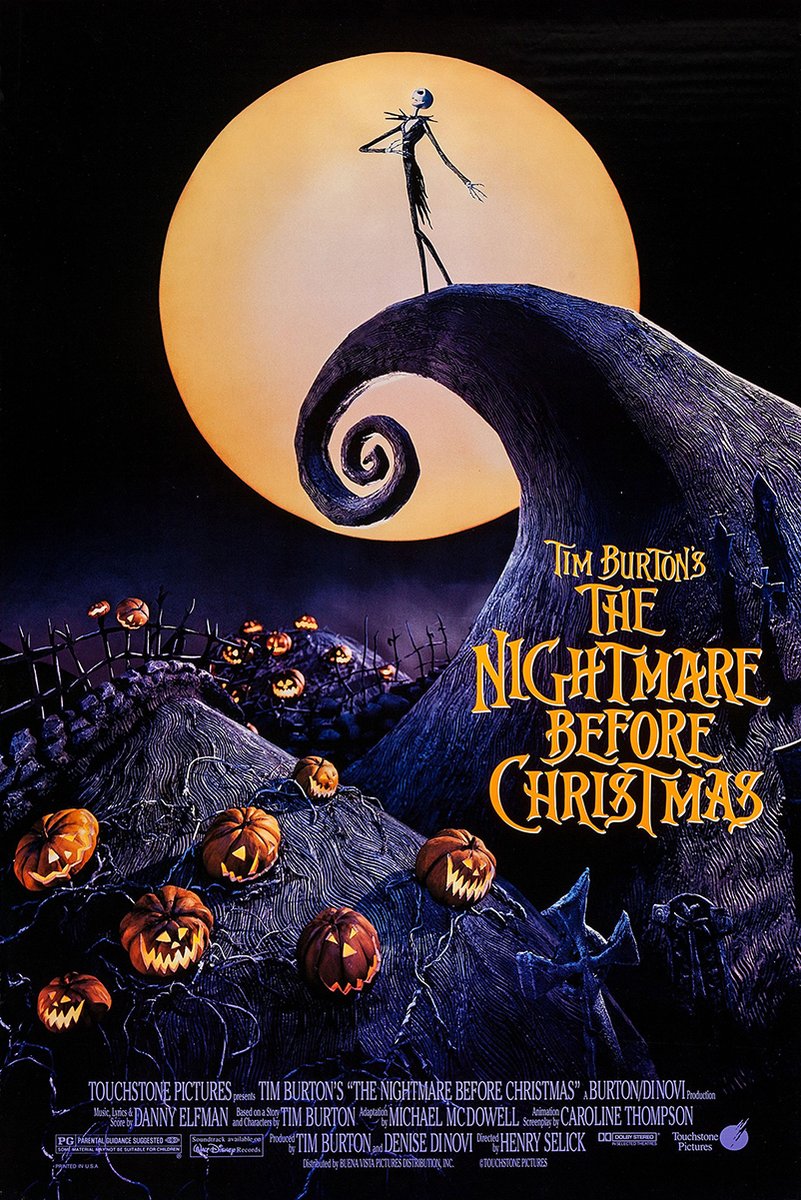 The Nightmare Before Christmas Jack Skellington Decorative Painting (paper and canvas) art poster printing print