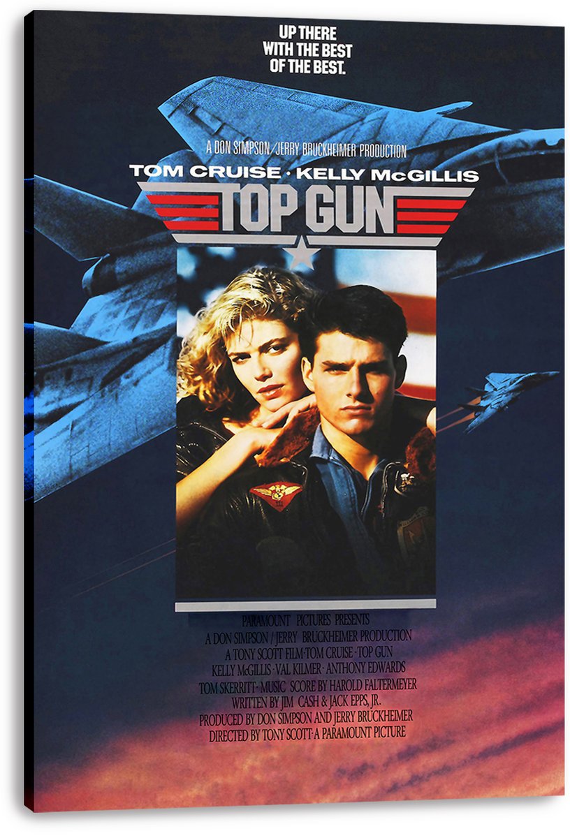 Top Gun Movie Poster Tom Cruise Kelly McGillis Decorative Painting (paper and canvas) art poster printing print