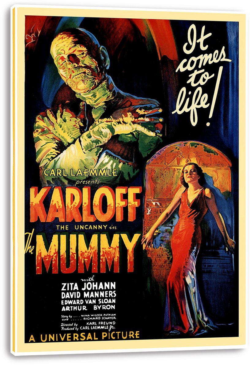 The Mummy (1932) Classic Horror Movie Poster Decorative Painting (paper and canvas) art poster printing print